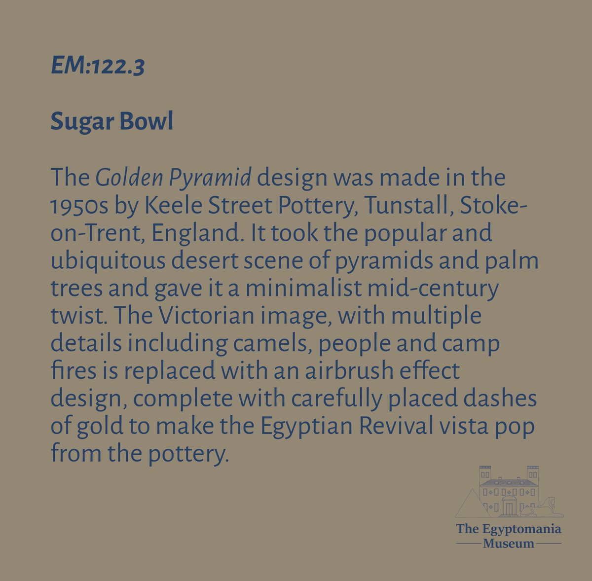 EgyptomaniaMuse's tweet image. Day 99 of #photoaday 

A mid-century minimalist take on the ubiquitous Egyptian Revival desert scene, minus the camel
🐪 🌴 

#365days #365daychallenge #365photodaychallenge