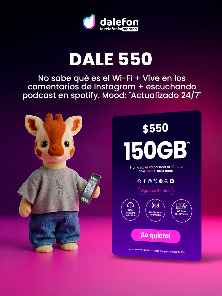 dalefonmx's tweet photo. ¿Con cuál te identificas? 😎💜
#dalefon #dalelover #humor #recargas https://t.co/EpL4Tj3uCI