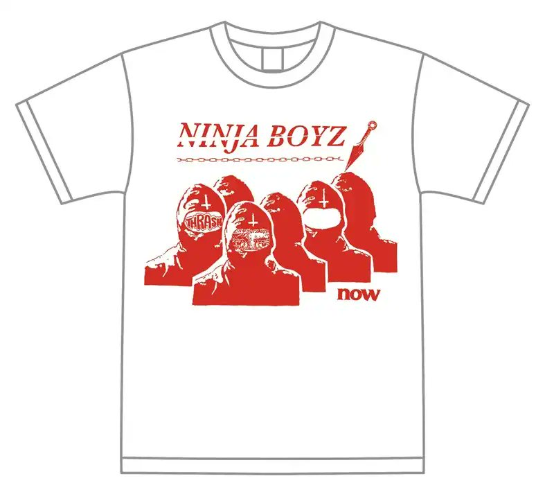 【NINJA BOYZ】7inch "now", 4月29日発売！
ディスクユニオン限定Tシャツ付きセット発売決定!
幾多のライブを経て更に加速とテンションと上げ続けた、息もつかせぬ緊張感と120%の瞬間的なパワーを炸裂させる高速チューン全8曲が収録！

受注〆切:2026年4月12日(日)23:59
diskunion.net/punk/ct/news/a…