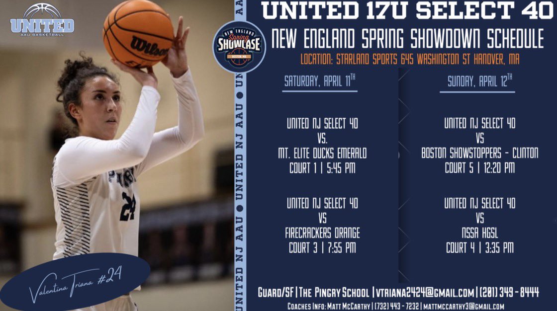 va1ee_24's tweet photo. Weekend ready! Excited to hit the court with United NJ 17U Select 40 in Hanover, MA. @unitedNJaau @mattkmcc @CoachJimmy_O @SelectEventsBB https://t.co/c4v6GgNAZH