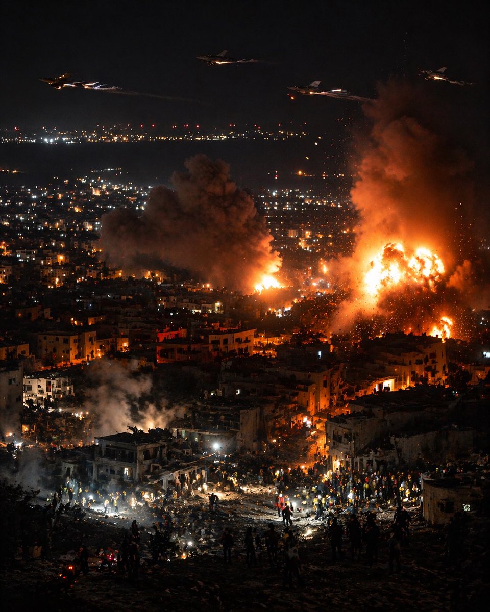 iamocama's tweet photo. Strikes in Lebanon. 💥 Sirens in Haifa. 🚨 Ground combat in Bint Jbeil. 🪖
IDF is intensifying operations as first responders search for survivors in the south. The Middle East remains a powder keg. 
#Hezbollah #IDF #Hezbolá https://t.co/spdGO9fm8n