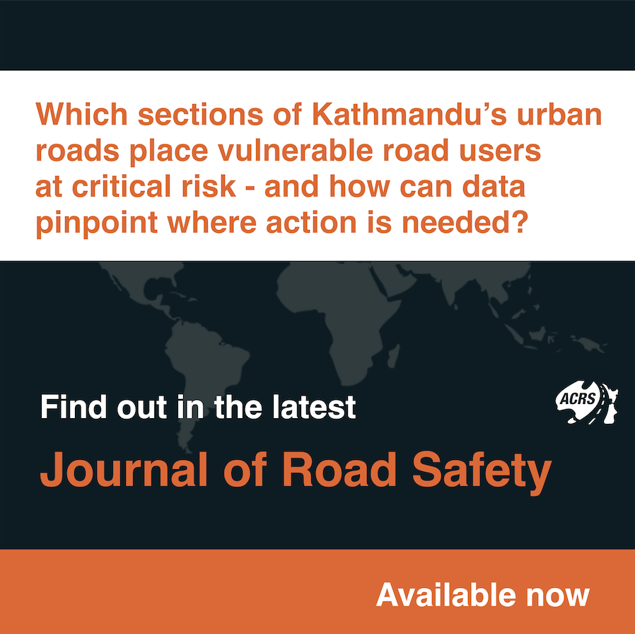 ACRS_RoadSafety's tweet photo. 📢 ACRS JRS (Feb 2026, Vol. 37, Issue 1) new study from Kathmandu.
Which urban road sections pose the greatest risk to vulnerable road users?
Data shows where targeted action can reduce fatal &amp; serious injuries.
🔗 https://t.co/ipPUE86Kky
#RoadSafety #SafeSystem #UrbanSafety https://t.co/6ghR2Iubfk
