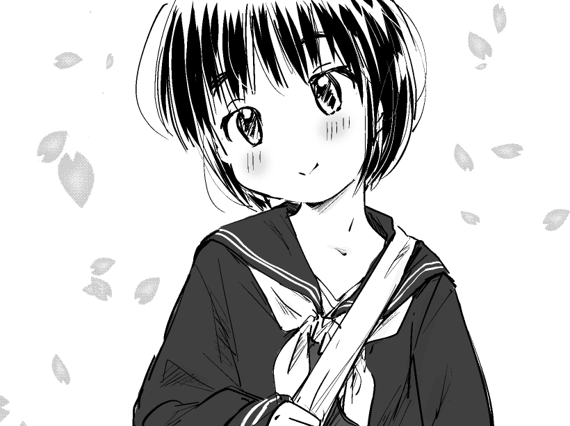 自分が住んでいるところでは桜はほぼ散ってしまいました。写真は無いので過去絵でも……。また来年、ですね。 