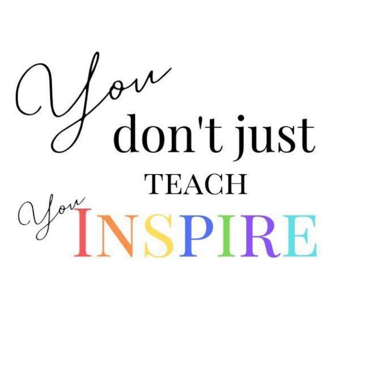 drmarciatate's tweet image. What you do is so much more than just the subject you teach. As you develop relationships with your students, you’re not only facilitating their education—you’re inspiring them to learn. #edchat