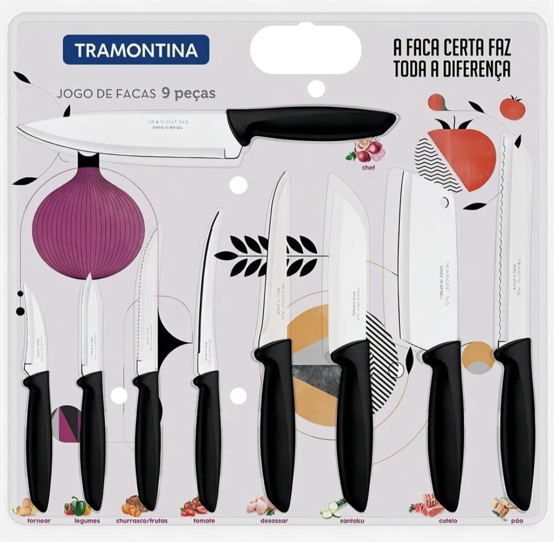costa_imports0's tweet photo. Achadinhos do Mercado Livre 💛🔥
Jogo de Facas Tramontina Plenus 9 Peças
👉 De R$ 107,99
👉 Por R$ 55,93 no PIX 😱
🛒 Link para comprar
https://t.co/W9BMJLPjFU
⚠️ Promoção sujeita à alteração de preço e estoque do site
#Promoção #Tramontina #Cozinha #Utensílios #Gastronomia https://t.co/7o7hQt5RZ9