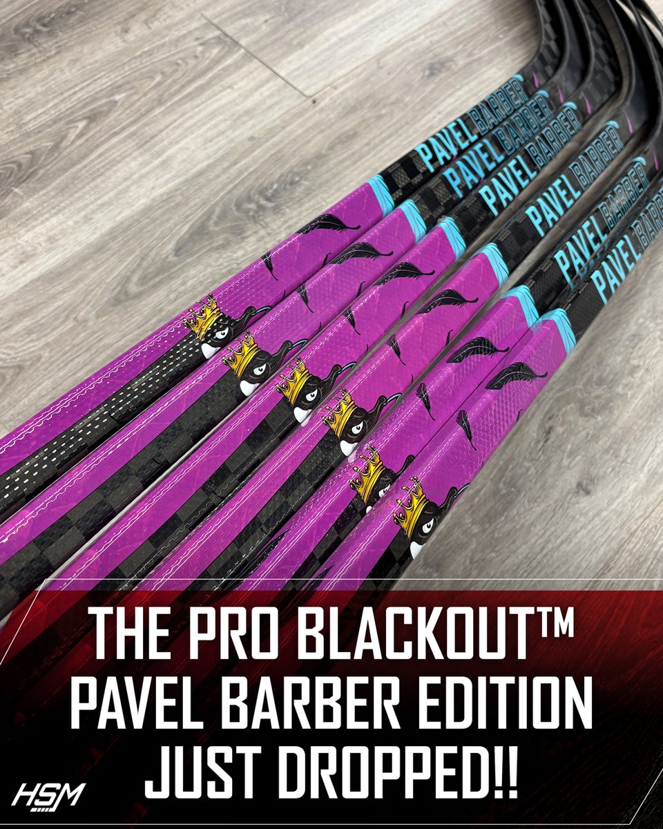 HockeyStickMan's tweet photo. Have a closer look at the Pro Blackout™ Extra Lite Pavel Barber Edition!! We are super pumped to release this stick and can't wait to hear what you think!

✅ $179.99
✅ Tactile Grip
✅ 365g
✅ Sick Graphics
✅ Low Kick
✅ P28 70 or 30 flex

https://t.co/Vz6ei49Swq

@HeyBarber https://t.co/ItQL6sYAAN