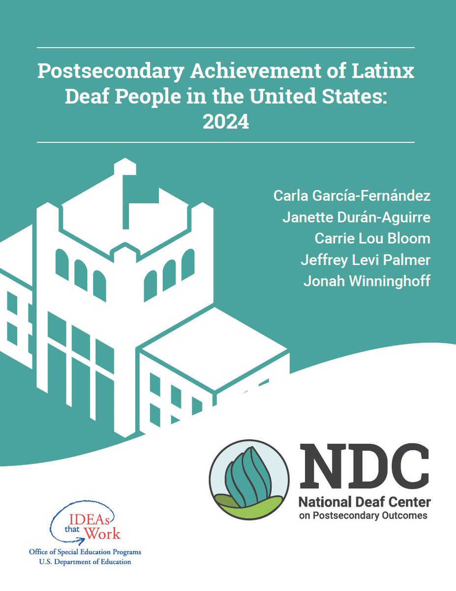manoscenter's tweet photo. This research sheds light on the postsecondary experiences of Latinx Deaf, DeafBlind, and DeafDisabled adults in the U.S.

Read the full report:
https://t.co/6bbQYjzdCp

#ManosCenter #manosexcellence #sordos #deafed https://t.co/2YZrt7RW9v