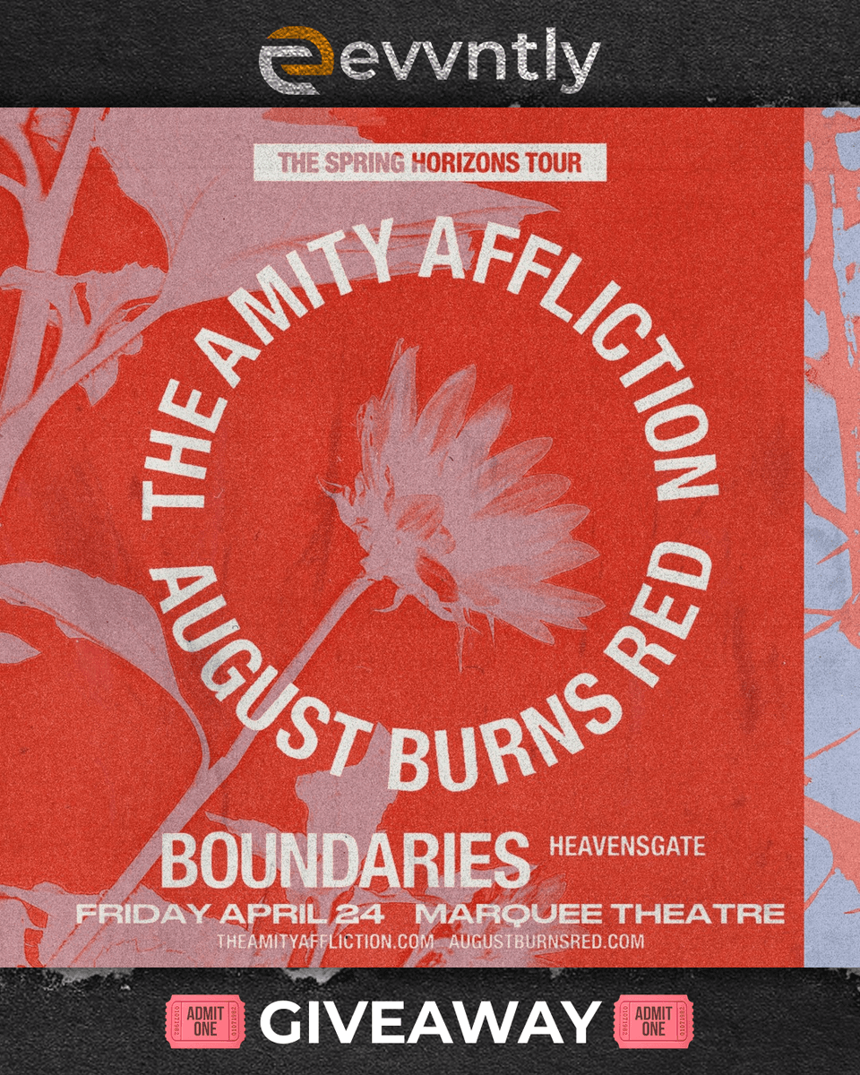 evvntlyapp's tweet photo. 🎟️ GIVEAWAY: Win tickets to The Amity Affliction @ Marquee Theatre, Tempe, AZ 🎶

📅 Friday April 24
👉 Enter on Instagram: https://t.co/d8MKzEdi1P

#Evvntly #Giveaway #ConcertTickets https://t.co/S9B8oDtnsq
