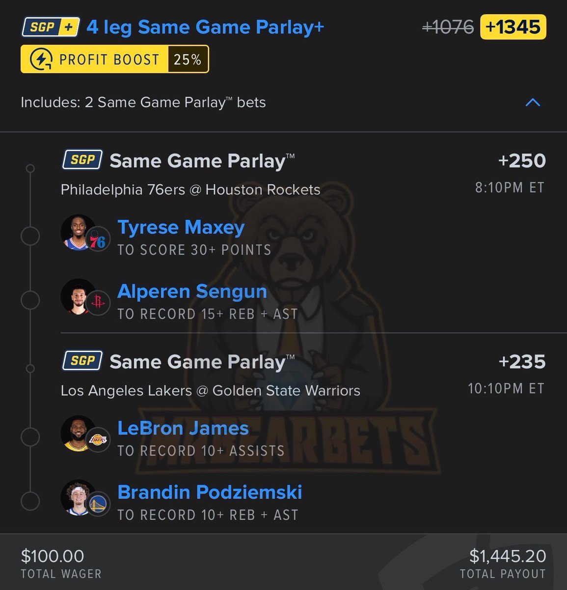 MrBearBets 🐻 tweet media