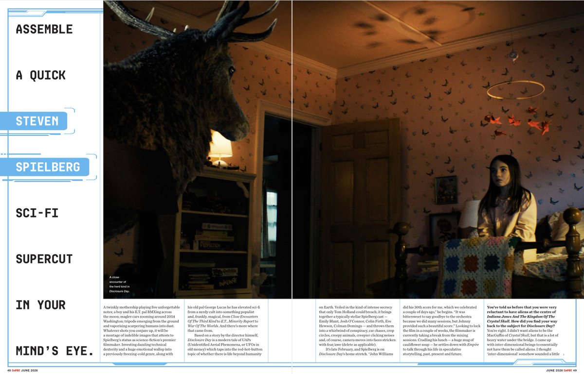 wow36932525's tweet image. #UFOx #UFOtwitter #UAP #NHI

NEW.

DISCLOSURE DAY (2026)

UK Magazine  featuring the upcoming new sci-fi thriller.

Warning some spoilers.