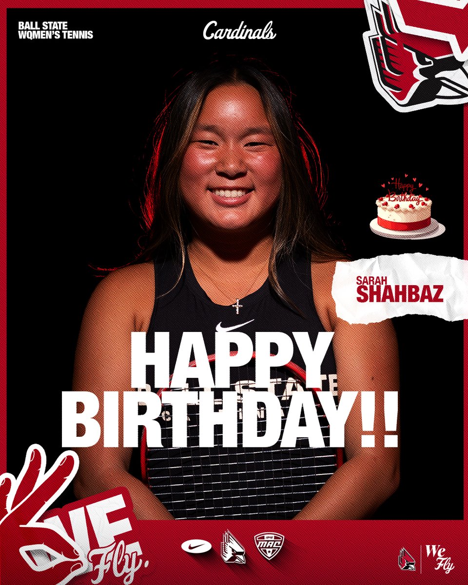 BallStateWTNS's tweet photo. 🎂Happy Birthday to Sarah Shahbaz ... we hope you have a GREAT DAY‼️ https://t.co/p5N9KmM6Ne