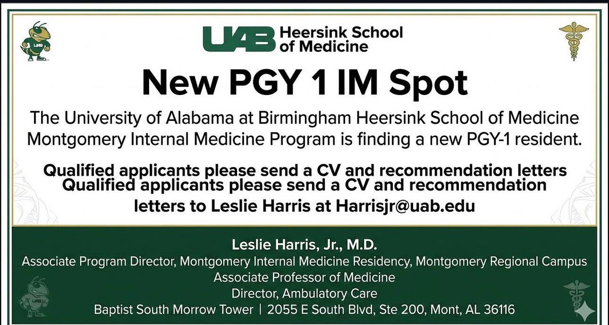 TheChiMD's tweet image. 🗣️🗣️PGY-1 IM Residency Opportunity Starting July 1st #match2026 #scramble2026 #internalmedicine #ecfmg #medx #img #soap2026