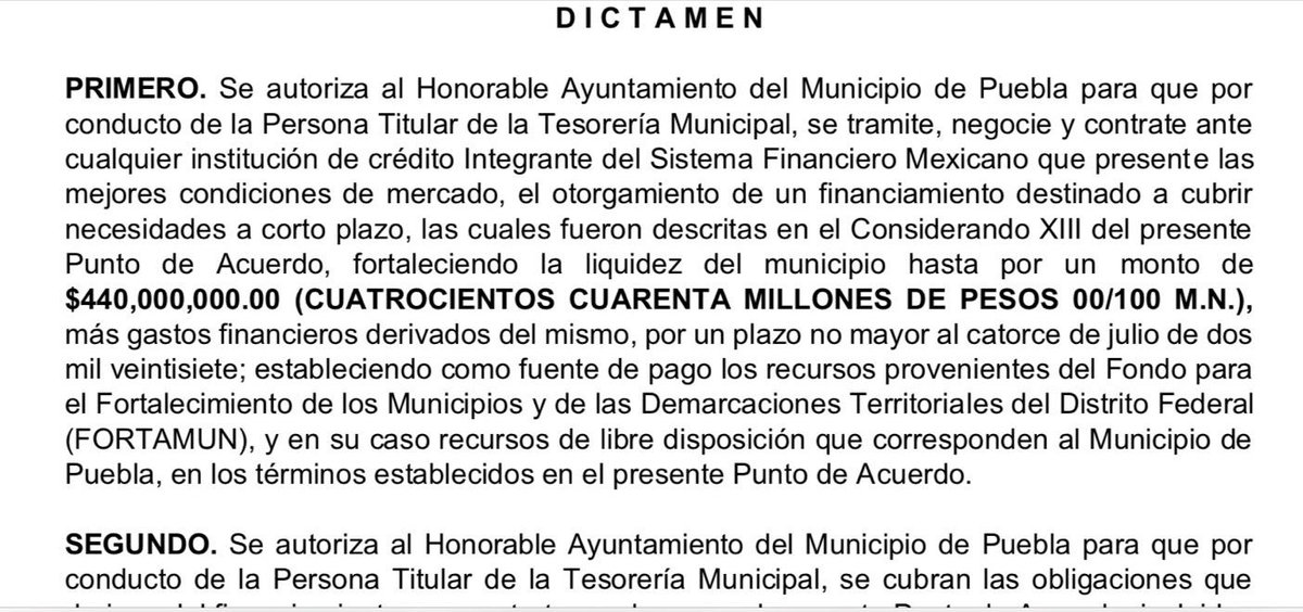 marioriestra's tweet photo. Con la novedad de que Pepe Chedraui está solicitando en este momento, ante la Comisión de Hacienda del Cabildo, una línea de crédito de 440 millones de pesos.

No dice para qué. Lo único que argumenta su tesorero es que quieren adelantar las obras del 2027 y hacerlas desde ahorita. 

Evidentemente, esto tiene fines electorales. Quiere financiar su proyecto político personal. 

En el pasado, siempre se incluyó un listado de proyectos de infraestructura. Ahora no hay nada. No hay certeza de la urgencia ni el destino.

Este gobierno que no entrega resultados está más interesado en gastar y gastar.