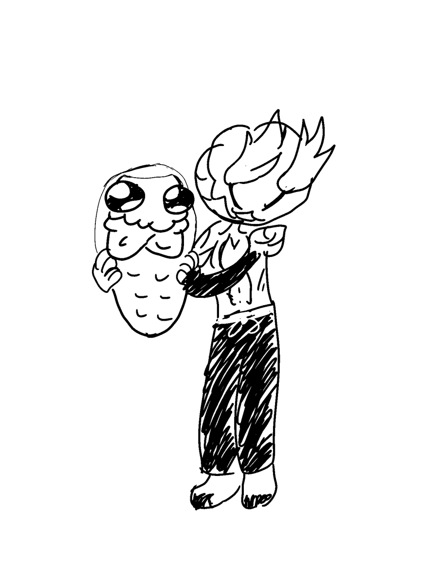 Otakata_a0's tweet photo. Omg look at Dagon he's so dumb, dumb, dumb, dumb, can he get smarter plz😭 https://t.co/gqjO2aA1WK