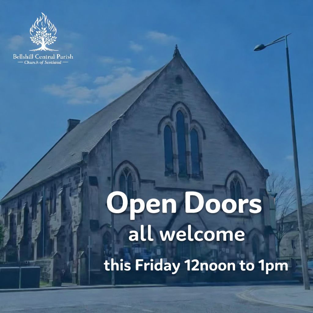 BellshillChurch's tweet image. Open Doors this Friday 🙌

All are welcome to drop in, take a moment, or simply be.

🕛 12–1pm

📍 Bellshill Central Parish Church, 346 Main Street, ML4 1BA

#OpenDoors #AllWelcome #Bellshill #Community #BellshillChurch #thisischurch #church #prayer #reflection #sanctuary