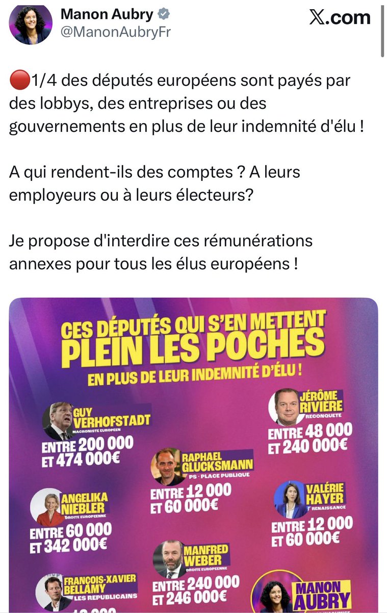 VLautard's tweet image. .@ManonAubryFr a fait 14 tweets pour exiger des journalistes qu’ils suppriment leurs posts et s’excusent auprès de Rima Hassan mais quand Mme Aubry diffuse une fake news sur Glucksmann, elle ne supprime rien et ne s’excuse pas. 
Et chez LFI, ils adorent diffuser des fake news !