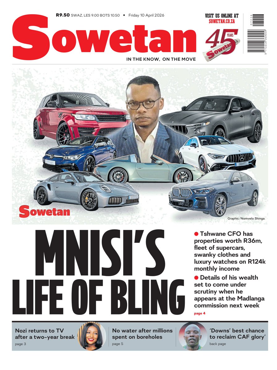 In your copy of the Sowetan tomorrow — read the full story here: bit.ly/4cig8qS