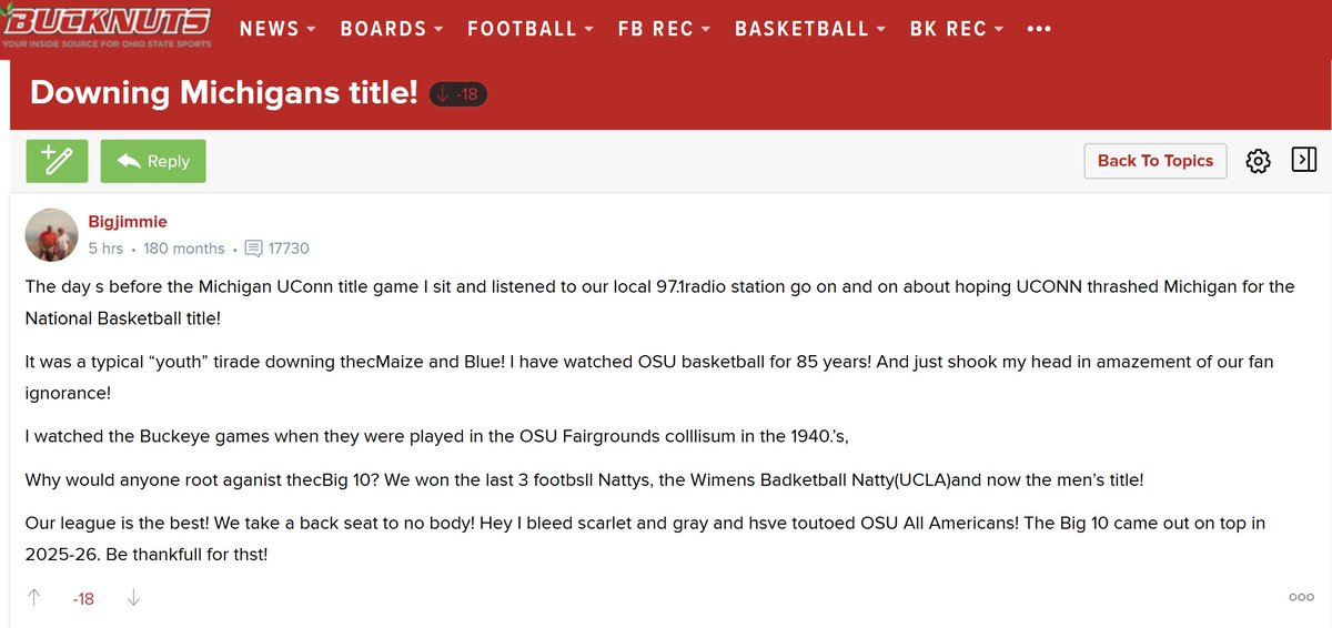 BoardGeniuses's tweet image. This #OhioState fan is thankful that #Michigan won the national championship.  Big10! Big10! Big10!