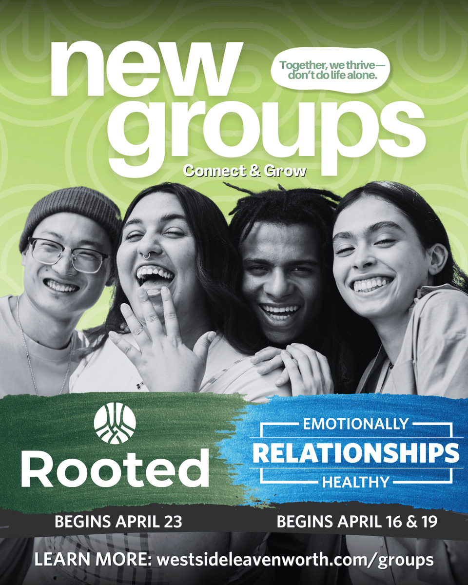 WFCLV's tweet photo. You don’t have to do life alone. Join a lifegroup this April:

🌱 Rooted — April 23
💙 Emotionally Healthy Relationships — April 16 &amp; 19

Grow deeper. Build stronger relationships. Find your people.

👉 https://t.co/8eePrSrGvY

#Community #Growth #Relationships #StrongerTogether https://t.co/Jmgeuiw02m