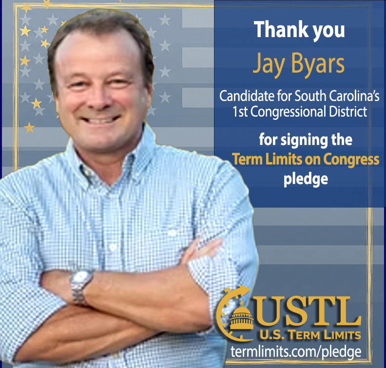 USTermLimits's tweet image. Thank you @jaybyars for signing the #termlimits on Congress pledge. termlimits.com/wp-content/upl…