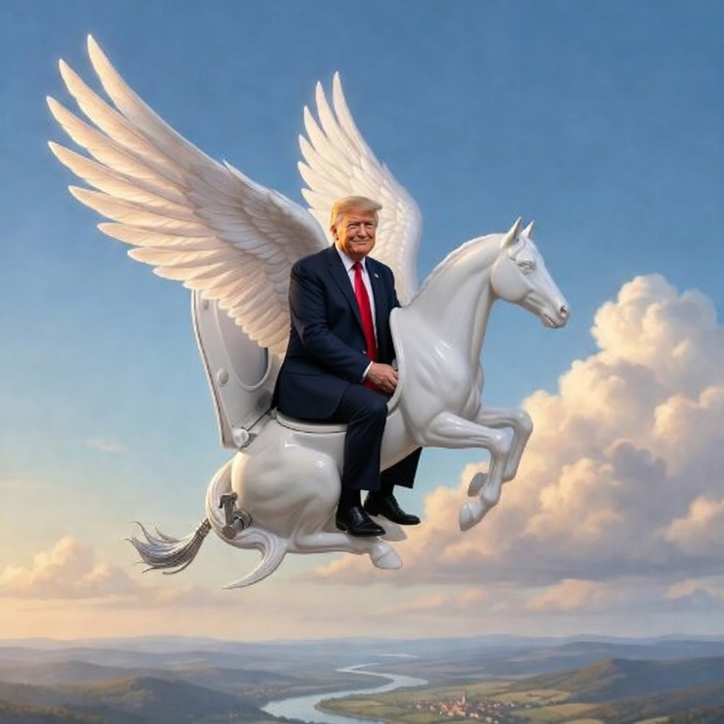 Not a toilet, not a horse, and definetly not an airplane