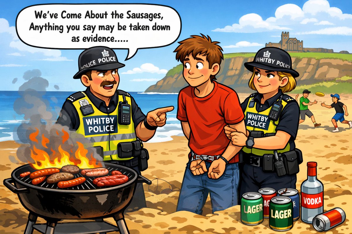 WhitbyPhotos's tweet photo. Whitby Police Investigating Barbecues Whilst Referring To Them As "Anti Social Behaviour". https://t.co/pASW3kf4CS