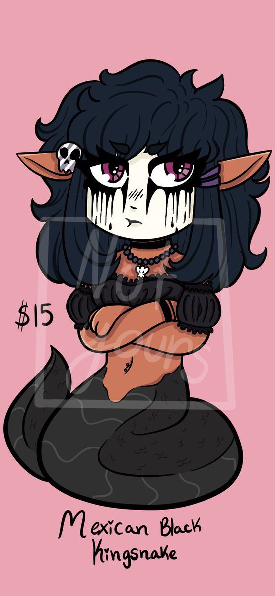 Ball_piit's tweet photo. I made a batch of Chibi naga adopts!!

All are open for $15 each
Payment through cashapp or PayPal

By buying these adopts you:
- Gain all rights to the characters
- Cannot use them for ai purposes https://t.co/BEWcSCnik8