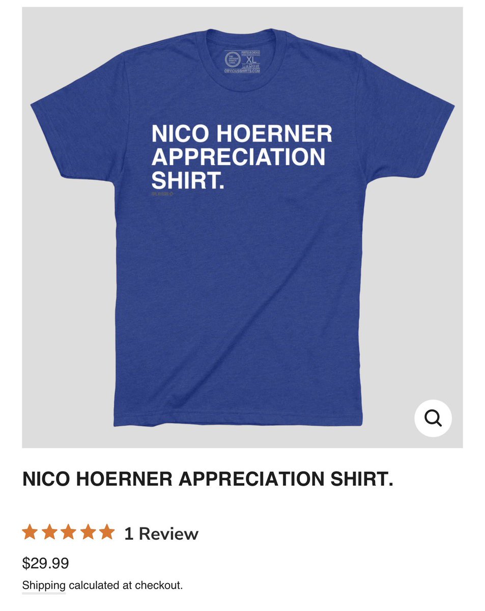 According to a Harvard study, 73% of Cub fans had no idea we sold these two Nico shirts. Crazy. #NicoWeGo