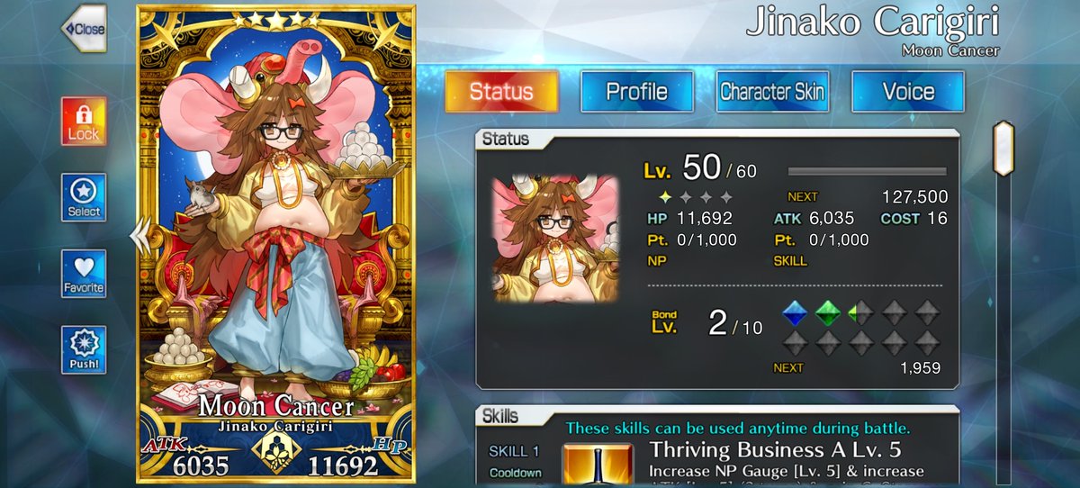 ShinnTypeMoon's tweet photo. Jinako Carigiri 2nd Ascension 💮#FateGrandOrder #FGO #FateGOUSA #JinakoCarigiri #MoonCancer https://t.co/6Wdbjf4MoF