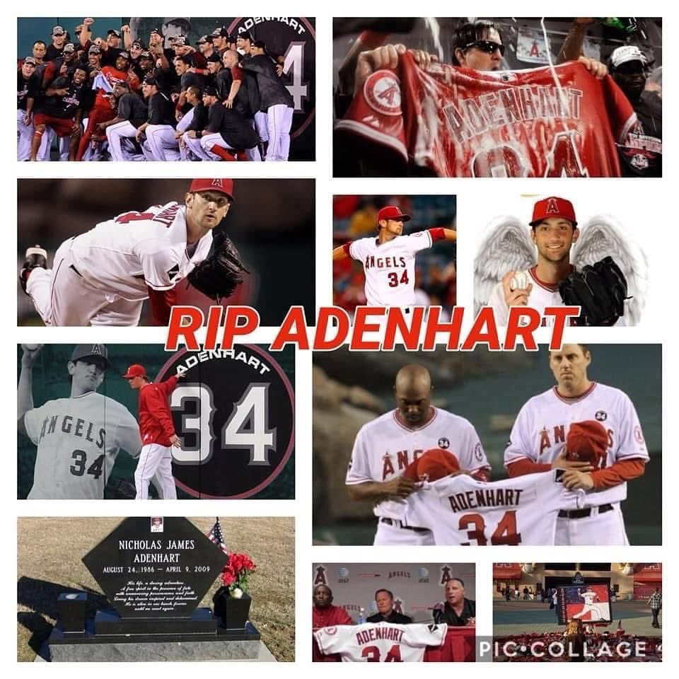 RallyChris_93's tweet photo. Today is OFFICIALLY 16 years anniversary of Nick Adenhart death I still remember it was yesterday. I was living in Fullerton over there I use to go by scene everyday makes me heartbroken and sad. RIP Adenhart We Miss You 😭😭😭😭😭💔💔💔 https://t.co/J22sbbyvCX