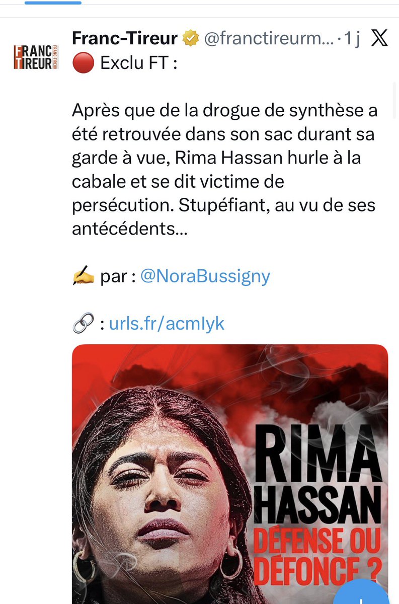 StefPalomba's tweet image. Lire l’extrait de @libe sur Franc tireur.

A noter aussi que le tweet sur la droite n’a toujours pas été supprimé.

A propos de défonce, il y a qqun qui va se faire défoncer au tribunal je crois.