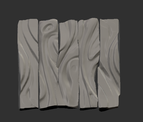 3vilmatthias's tweet photo. And today, some wood was sculpted. The middle three are my favorite, I will probably duplicate and flip them for the final render. https://t.co/a4uUKbqLP1