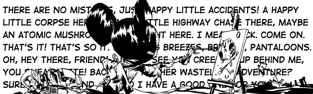 Jack_Stewart's tweet image. And so it begins again.

#EddieAtomic #TheShoah

A @nuclearnerds comic by @AdamArcherArt and me!

#inks #comics #madness