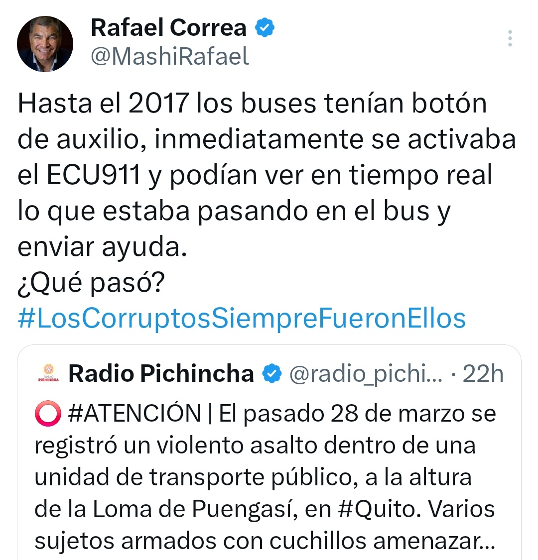 Marisol_Bowen's tweet photo. Querido @MashiRafael , pasó que hasta 2017 tuvimos 1.8 millones botones de seguridad, 4300 Cámaras de videovigilancia, 455 UPC, 13 UVC, 16 ECU911, 2 Laboratorios de Criminalística y Ciencias Forenses, 900 millones de inversión en seguridad... ¡Y hasta el 2017 tuvimos presidente! https://t.co/aOv3XJydoJ