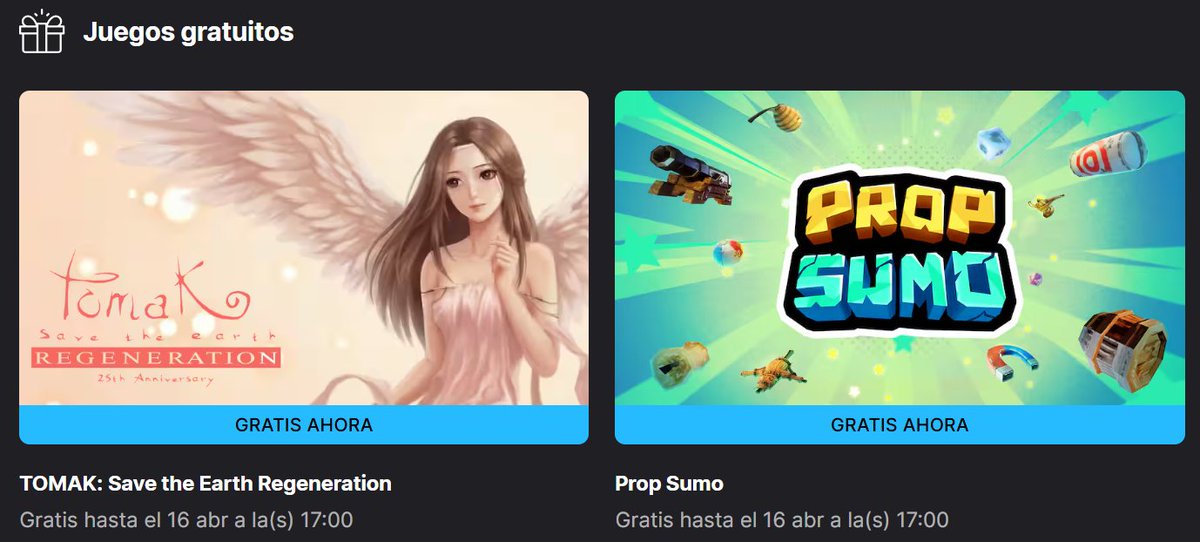 ofertasXjuegos's tweet image. Hoy #Gratis en la #EpicStore

Prop Sumo
⚫️ oxjgs.es/AVQhc

Y repite:

TOMAK : Save the Earth Regeneration
⚫️ oxjgs.es/nZuiR

Todos los jueves, publicamos los juegos gratis de Epic...