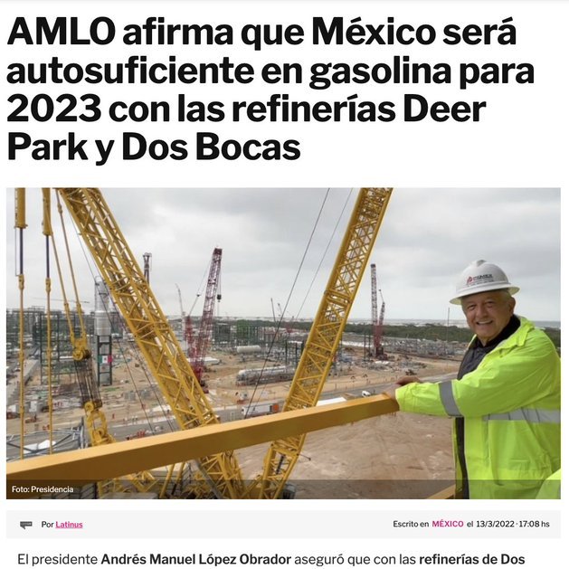 Oye <a href="/Claudiashein/">Claudia Sheinbaum Pardo</a>, ¿Cómo que aún no somos autosuficientes en gasolinas, si <a href="/lopezobrador_/">Andrés Manuel</a> dijo que desde 2023 ya lo seríamos?