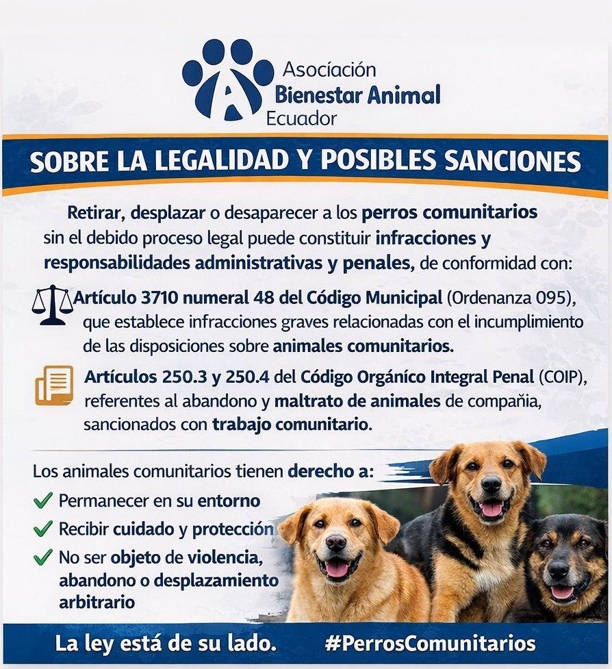 Bienestar Animal Ecuador tweet media