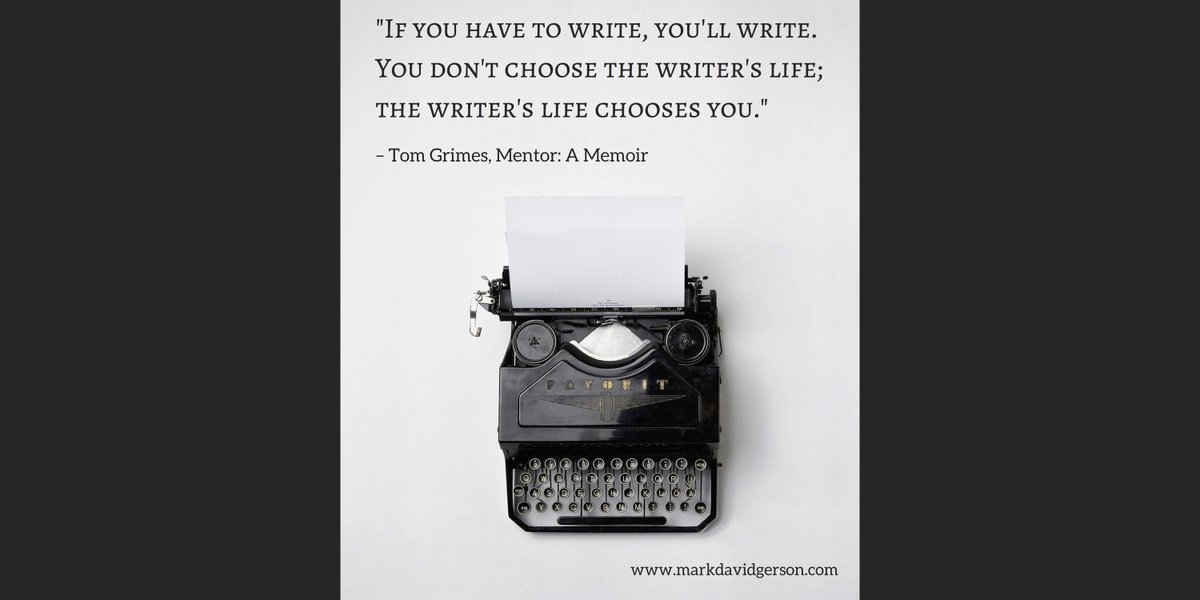 AnneBrookeBooks's tweet image. "If you have to write you'll write. You don't chose the #writerslife. The writer's life chooses you." - Tom Grimes