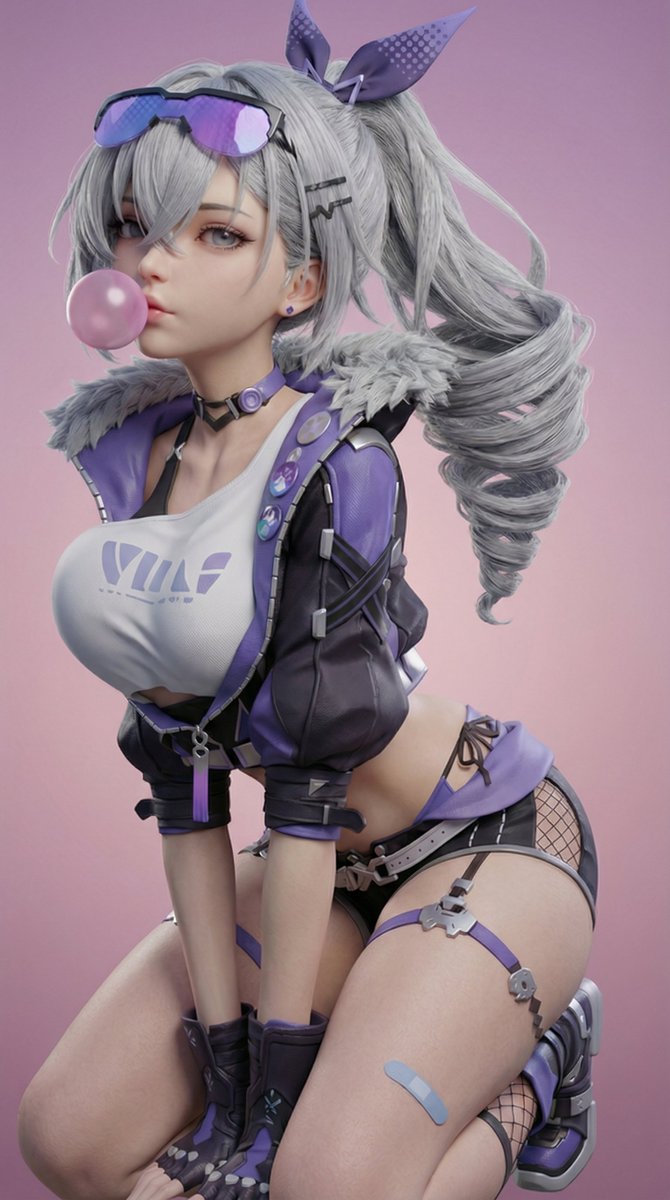 purpleboob's tweet photo. Silver Wolf 🩶
#SilverWolf #HonkaiStarRail https://t.co/Qz1KTXp8n9
