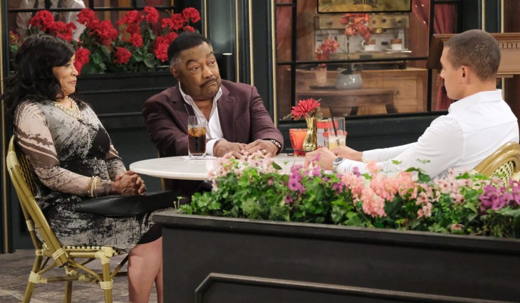 SoulKirk's tweet image. Theo explains his leaving DiMera. Abe is cool. Paulina is suspicious ... #Days