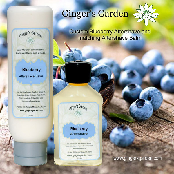 Custom Aftershave and matching, Artisan Aftershave Balm is fragranced with a Blueberry Scent. Aftershave contains natural aloe, witch hazel, glycerin and a touch of menthol. Aftershave Balm soothes and cools the skin after wet shaving. 

gingersgarden.com/gingers-garden…