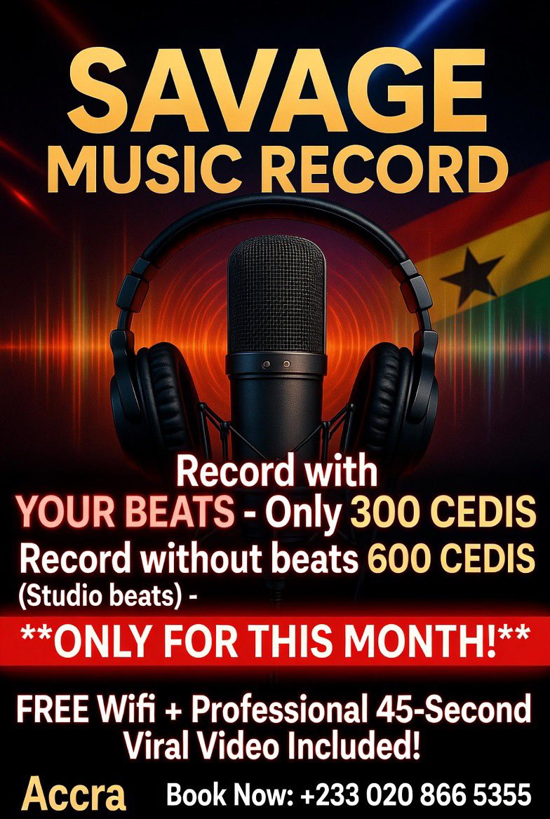 Rapsavage2's tweet image. Are you in Accra tap in !! 

#Accra #ghana #ghanamusic