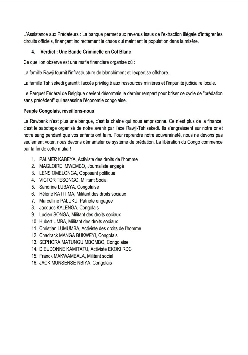 Victor TESONGO :#RDC Fin de la Prédation. tweet media