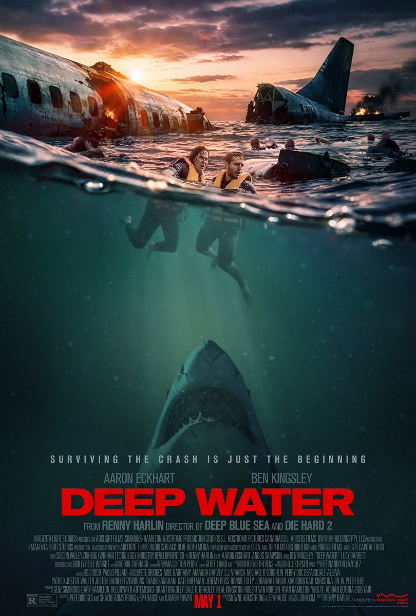 BenMkWrites's tweet image. Surviving the crash is just the beginning. Follow us, RT + Reply w/ your city to enter to #win run-of-engagement passes to see #DeepWater, the latest from #TheStrangersMovie director Renny Harlin, in theatres May 1!