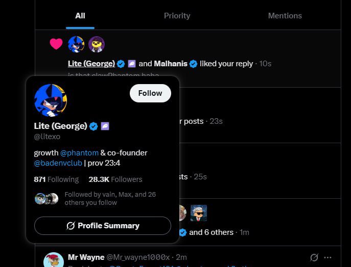 CryptoExpert101's tweet image. Wow Phantom official team liked reply 😳

Crazy.

Now listen up please someone make a community for $phantomclaw

Post ca and run it up. Please someone do it cause I didn’t deploy it so whoever did please make it