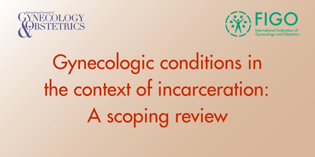 IJGOLive's tweet image. 🚨&amp;gt; 740 000 women were incarcerated globally in 2022—a 60% global increase since 2000

This review examines gynecologic conditions experienced in incarceration, including prevalence, access to services &amp;amp; patient experience.

Read #OA: doi.org/10.1002/ijgo.7…

#WomensHealth #OBGYN