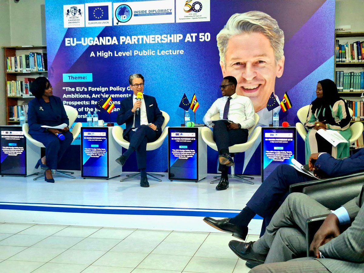 CavendishUg's tweet photo. Insightful discussions, meaningful reflections, and forward-looking dialogue.
🇪🇺🇺🇬

Cavendish University Uganda successfully hosted a high-level public lecture marking 50 years of EU–Uganda partnership, led by H.E. Jan Sadek.

Thank you to everyone who participated in shaping this important conversation.

#EUandUganda50 #Cavendishug