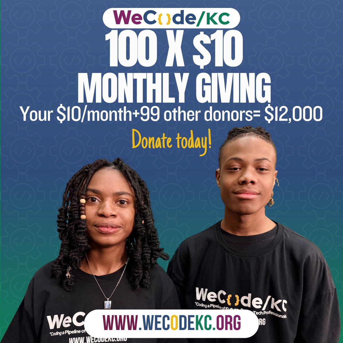 wecodekc's tweet photo. Let’s be real impact doesn’t happen by accident.
It happens because people decide to show up.

👉 Join the 100: https://t.co/d7xrGSwinN
Small commitment. Real impact.
#WeCodeKC #GiveBack #CommunityImpact #STEMForAll #YouthEmpowerment https://t.co/KfSpJo5OKi