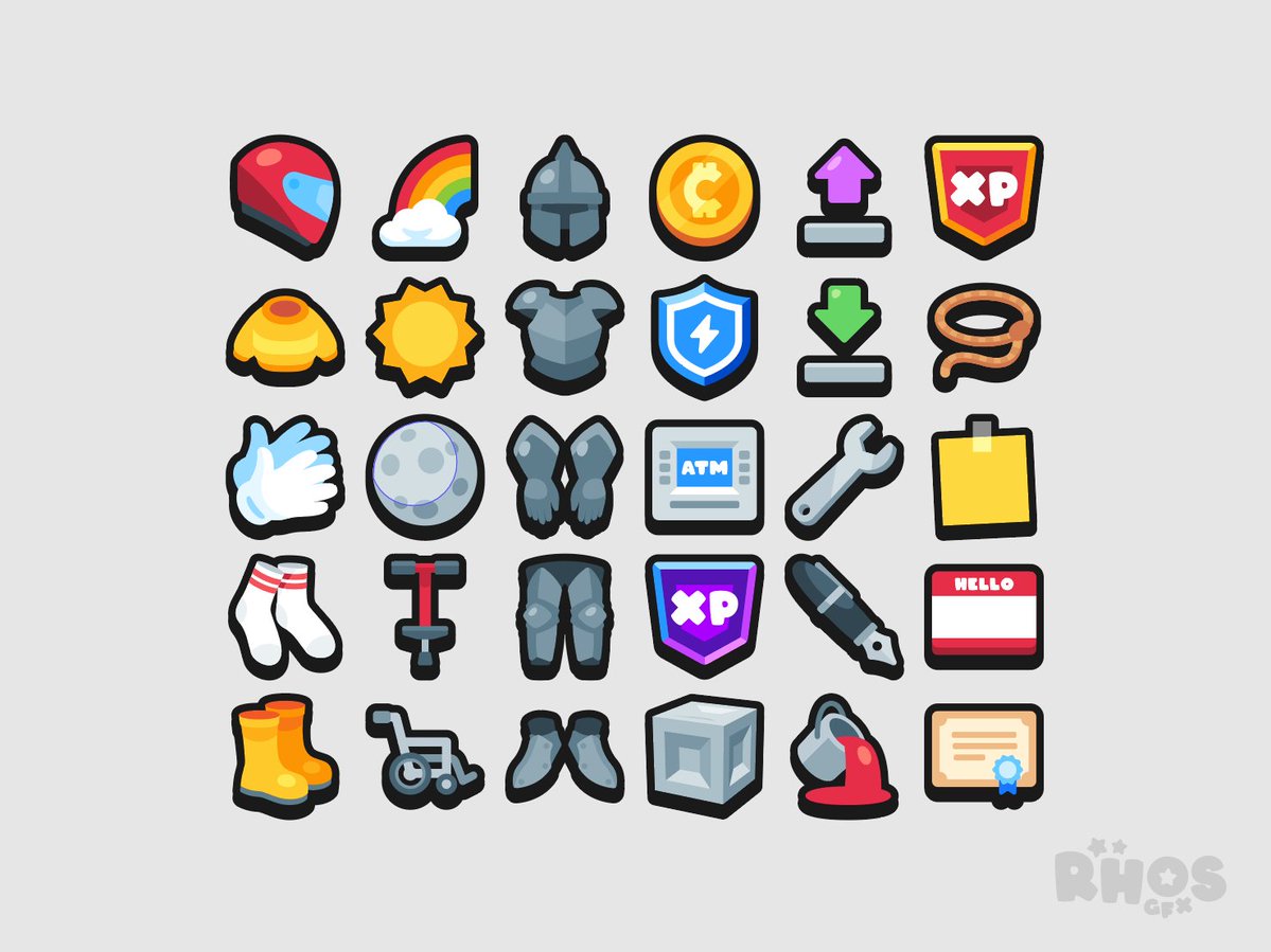 RhosGFX's tweet image. BTW, because i am A Big Idiot, the most recent Vector Icon Pack update didn't include any 256px versions (just 64px). That's fixed now. Enjoy!

#gameassets #itchio #gamedev #indiedev