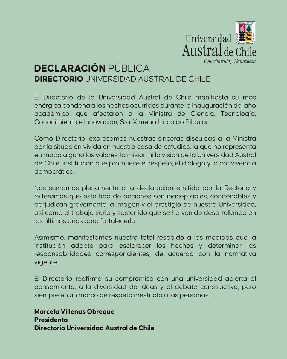 Universidad Austral de Chile tweet media